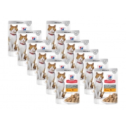 HILL'S SP FELINE YOUNG ADULT STERILISED Cat Chicken saszetka 12 x 85g